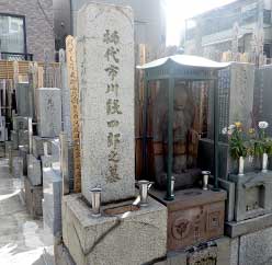 初代市川段四郎墓所